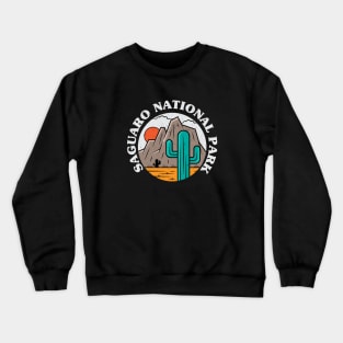 Retro Saguaro National Park Crewneck Sweatshirt